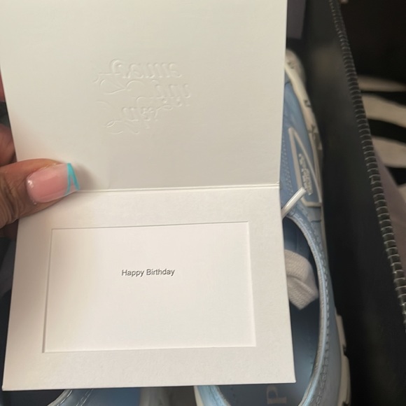 Prada Calzature Donna size 38.5 color baby blue bought from Saks Fifth Avenue - Picture 9 of 9